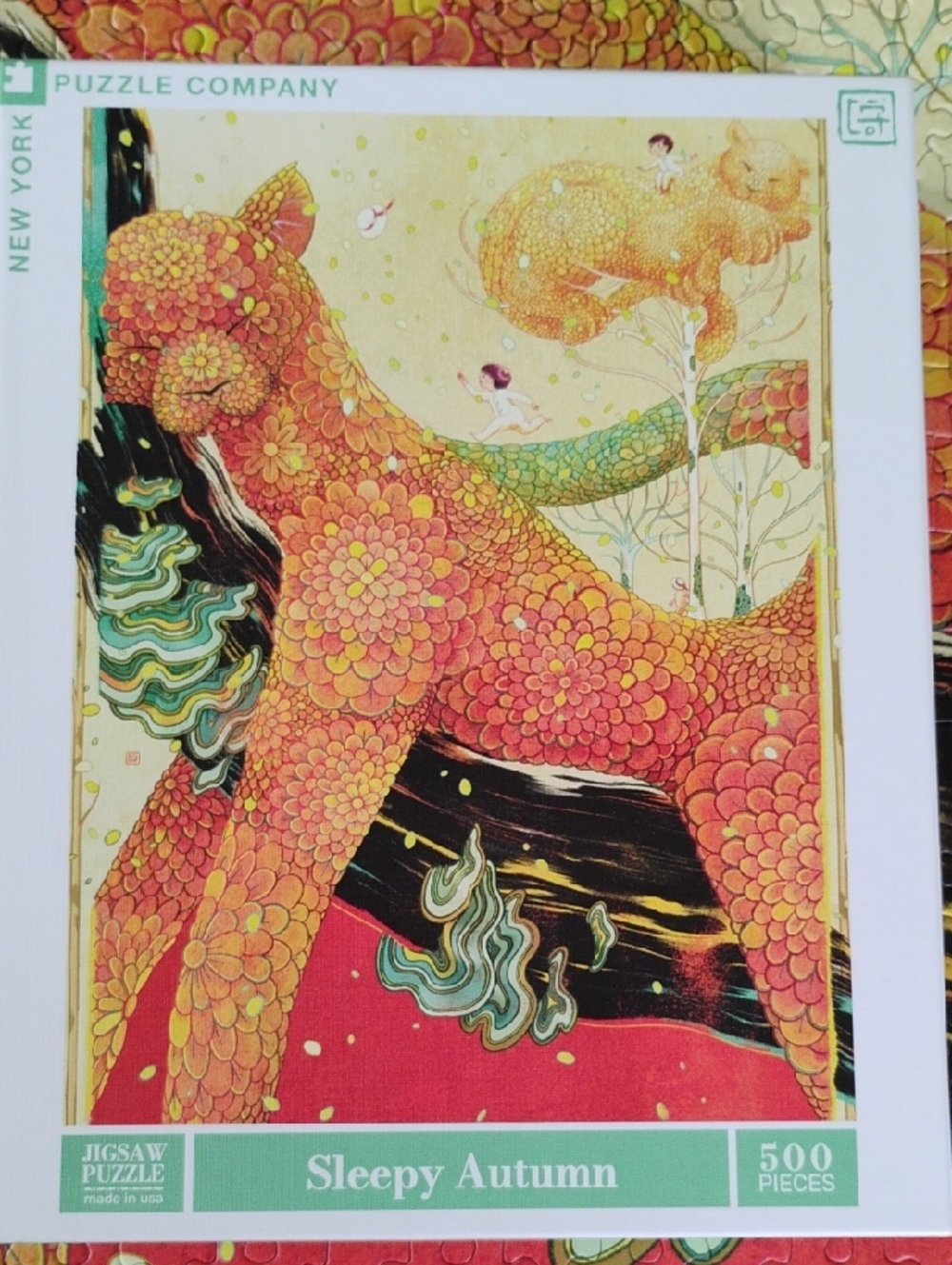 Sleepy Autumn Jigsaw Puzzle Victo Ngai New York Puzzle Co 500 Piece